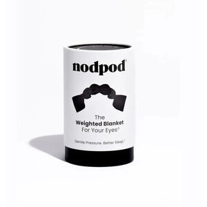 Nodpod Weighted Sleep Mask Black Eye Blanket Cooling Microfleece NEW